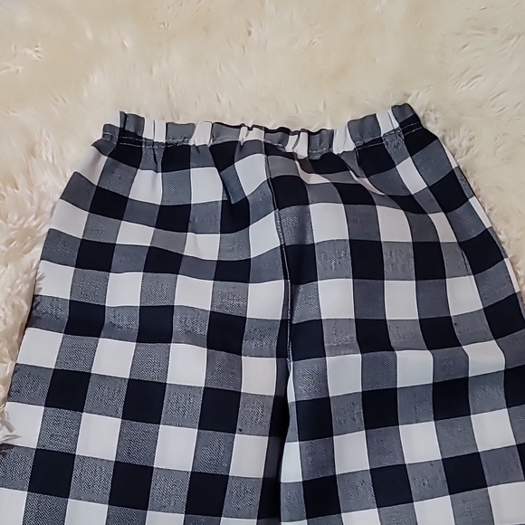 Joe Fresh, Black and White Checkered, Kids, Pajama Pants, Boy's, Size 6/7 - Picture 6 of 7